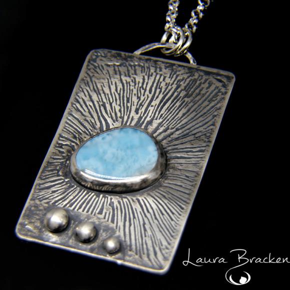 Larimar Pendant Necklace