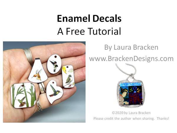 Enamel Decals Free Tutorial (video is in the listing description)